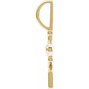 .03 CT Natural Diamond Love Charm/Pendant