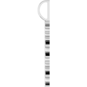 30.2x3.3 mm Vertical "Mama" Charm/Pendant