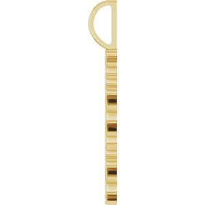 30.2x3.3 mm Vertical "Mama" Charm/Pendant