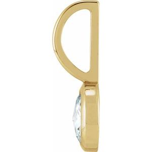 1/3 CT Rose-Cut Natural Diamond Charm/Pendant