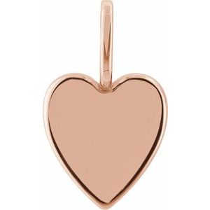Engravable Heart Charm/Pendant