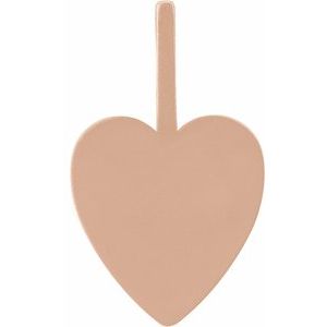 Engravable Heart Charm/Pendant