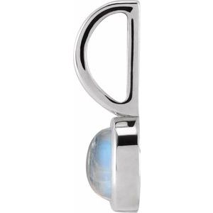 Natural Rainbow Moonstone Charm/Pendant