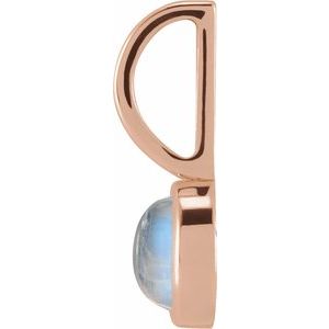 Natural Rainbow Moonstone Charm/Pendant