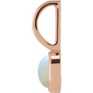 Natural White Opal Charm/Pendant