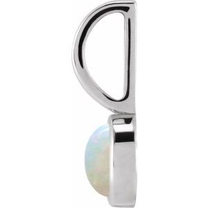 Natural White Opal Charm/Pendant