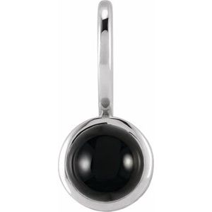 Natural Black Onyx Charm/Pendant