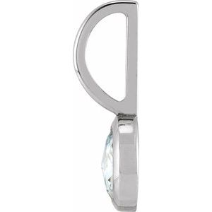 1/3 CT Rose-Cut Natural Diamond Charm/Pendant