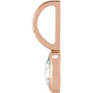 1/3 CT Rose-Cut Natural Diamond Charm/Pendant