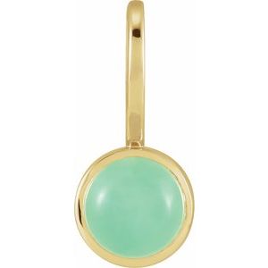 Natural Chrysoprase Charm/Pendant