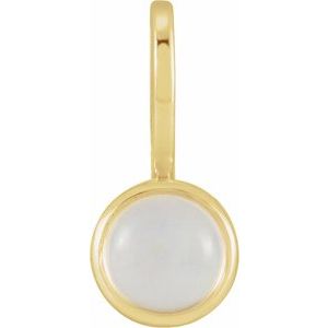 Natural Rainbow Moonstone Charm/Pendant