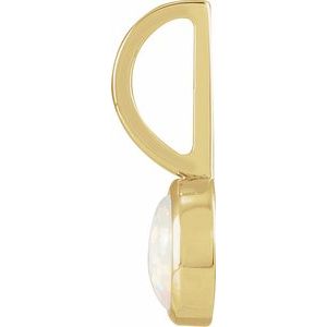 Natural White Opal Charm/Pendant