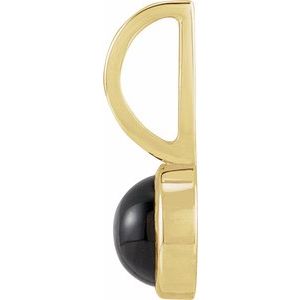Natural Black Onyx Charm/Pendant