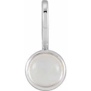 Natural Rainbow Moonstone Charm/Pendant