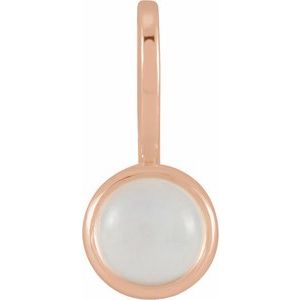 Natural Rainbow Moonstone Charm/Pendant
