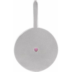 Natural Rhodolite Garnet & .005 CTW Natural Diamond Pisces Charm/Pendant
