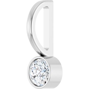 1/6 CTW Natural Diamond Charm/Pendant