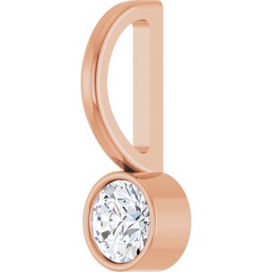 1/6 CTW Natural Diamond Charm/Pendant