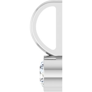 Platinum 1/5 CT Natural Diamond Charm/Pendant