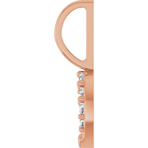1/8 CTW Natural Diamond Horseshoe Charm/Pendant