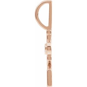 .03 CT Natural Diamond Love Charm/Pendant