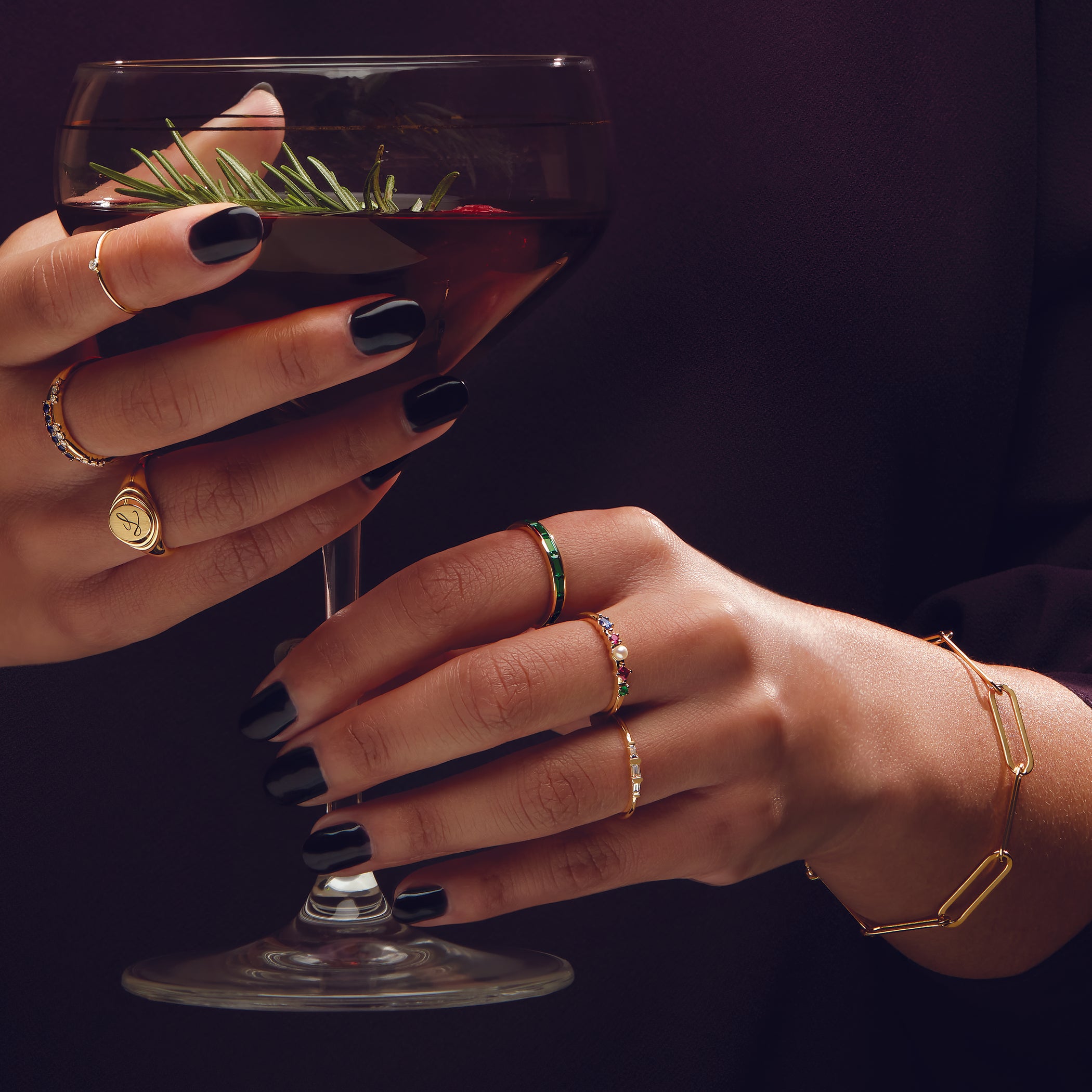 14K Yellow Cultured White Freshwater Pearl & Natural Multi-Gemstone Ring