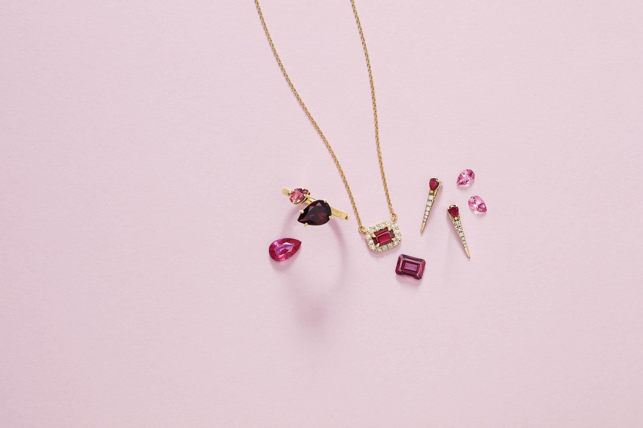 Rhodolite Garnet & Pink Tourmaline Ring