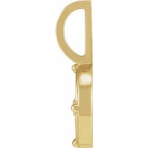 .015 CT Natural Diamond Fire Element Charm/Pendant