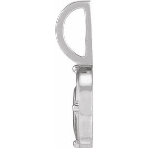 .015 CT Natural Diamond Water Element Charm/Pendant
