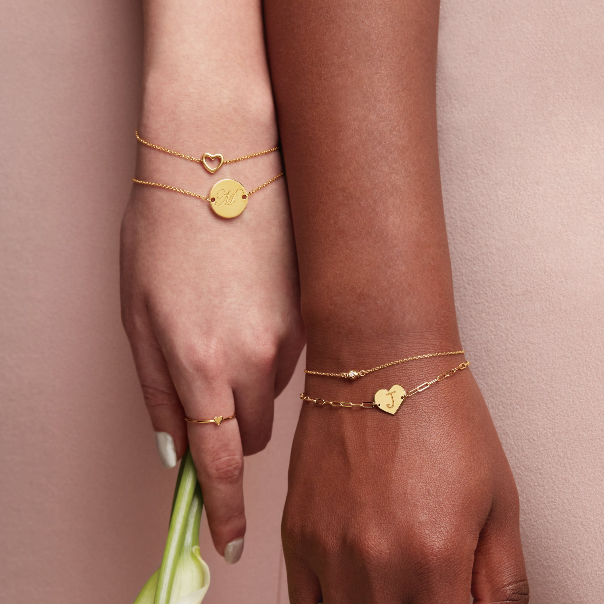 Engravable Heart Bracelet