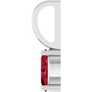 6x4 mm Natural Ruby Charm/Pendant