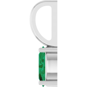 6x4 mm Natural Emerald Charm/Pendant