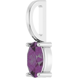 5x3 mm Lab-Grown Alexandrite Charm/Pendant