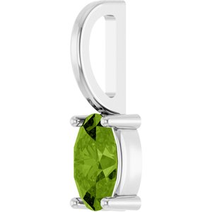 5x3 mm Natural Peridot Charm/Pendant