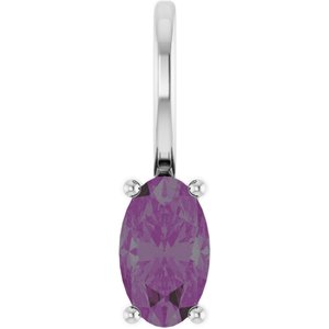 5x3 mm Lab-Grown Alexandrite Charm/Pendant