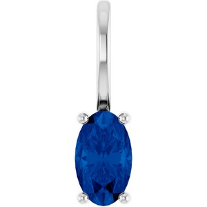 5x3 mm Natural Blue Sapphire Charm/Pendant