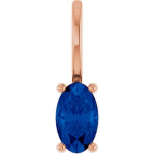 5x3 mm Natural Blue Sapphire Charm/Pendant
