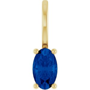 5x3 mm Natural Blue Sapphire Charm/Pendant
