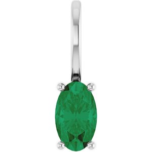 5x3 mm Natural Emerald Charm/Pendant