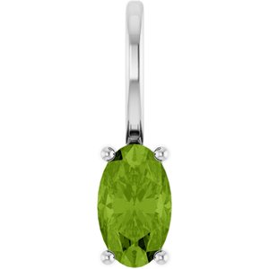 5x3 mm Natural Peridot Charm/Pendant