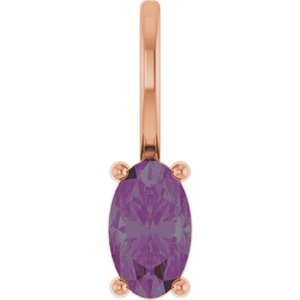 5x3 mm Lab-Grown Alexandrite Charm/Pendant