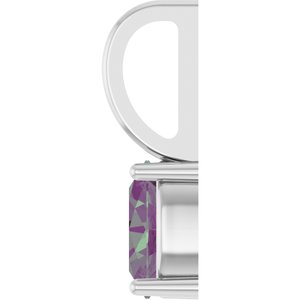 5x3 mm Lab-Grown Alexandrite Charm/Pendant