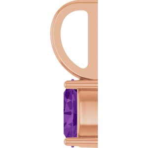 5x3 mm Natural Amethyst Charm/Pendant