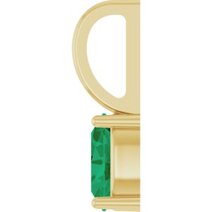 5x3 mm Natural Emerald Charm/Pendant
