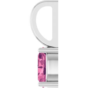 5x3 mm Natural Pink Tourmaline Charm/Pendant