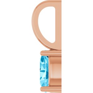 5x3 mm Natural Aquamarine Charm/Pendant
