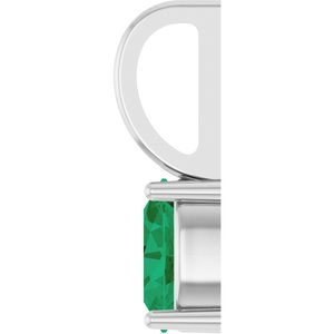 5x3 mm Natural Emerald Charm/Pendant