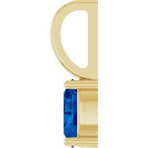 5x3 mm Natural Blue Sapphire Charm/Pendant