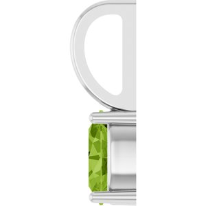 5x3 mm Natural Peridot Charm/Pendant