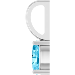 5x3 mm Natural Aquamarine Charm/Pendant